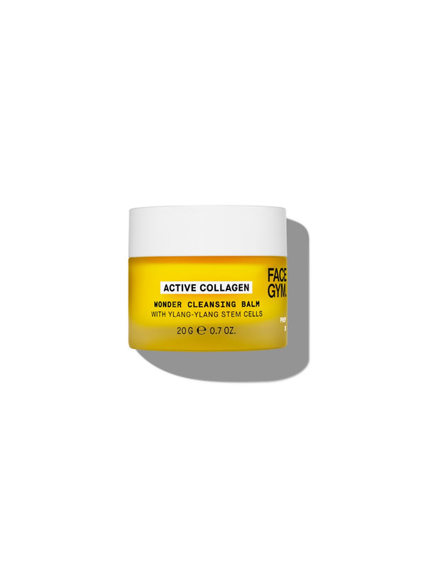 Wonder Cleansing Balm 20g Pot Image with white cap and yellow pot