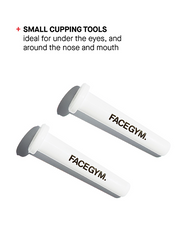 a pair of white tubes with black text