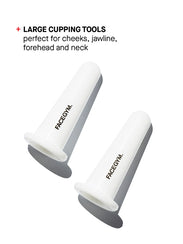 a pair of white plastic plugs