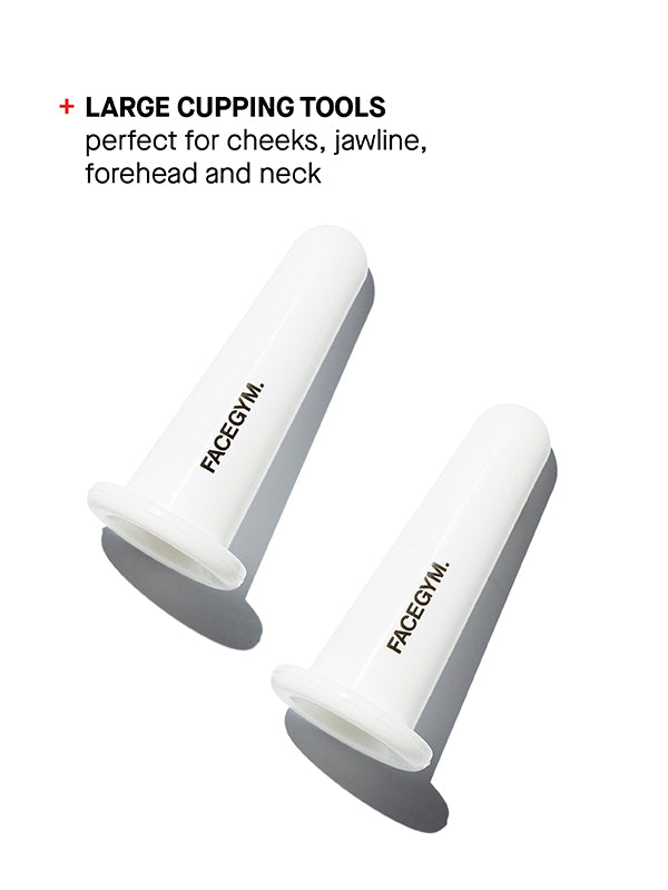 a pair of white plastic plugs