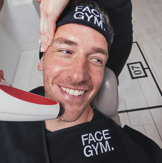 a man getting a hair removal procedure